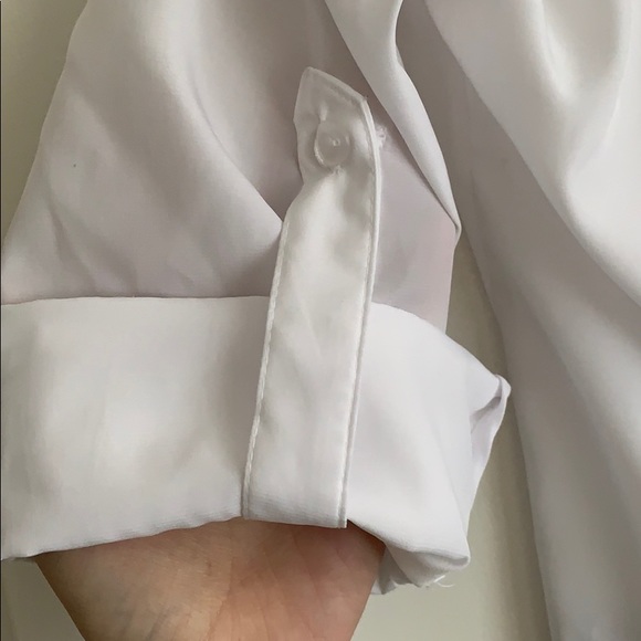Sheer white button down - Picture 3 of 4